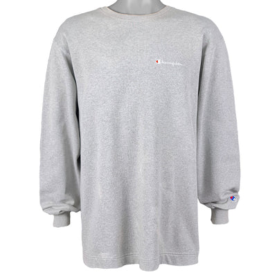 Champion - Grey Classic Sweatshirt 1990s Large