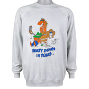 Vintage - Party Down in Texas Crew Neck Sweatshirt 1990s X-Large Vintage Retro