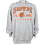NFL (Pro Players) - Cleveland Browns Crew Neck Sweatshirt 1990s XX-Large Vintage Retro Football
