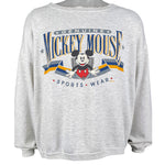 Disney - Mickey Mouse Sports Wear Crew Neck Sweatshirt 1990s X-Large Vintage Retro