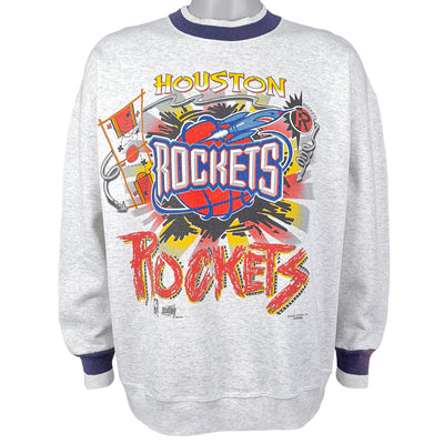 NBA (Signal Sport) - Houston Rockets Crew Neck Sweatshirt 1995 X-Large