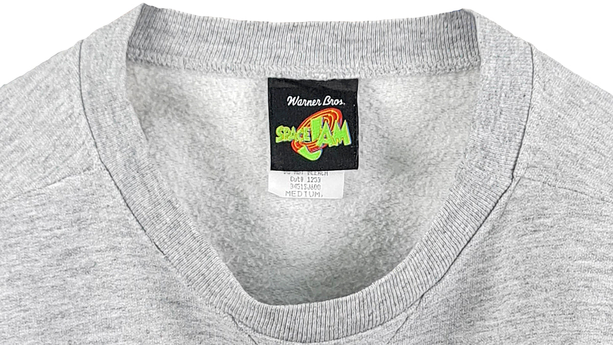 Looney Tunes (Space Jam) - Tune Squad Crew Neck Sweatshirt 1996 Medium Vintage Retro Basketball
