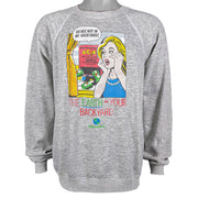 Vintage (Hanes) - The Earth is Your Backyard Crew Neck Sweatshirt 1990s X-Large Vintage Retro