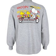 Vintage (Peanuts) - Snoopy Spell-Out Crew Neck Sweatshirt 1990s Large Vintage Retro
