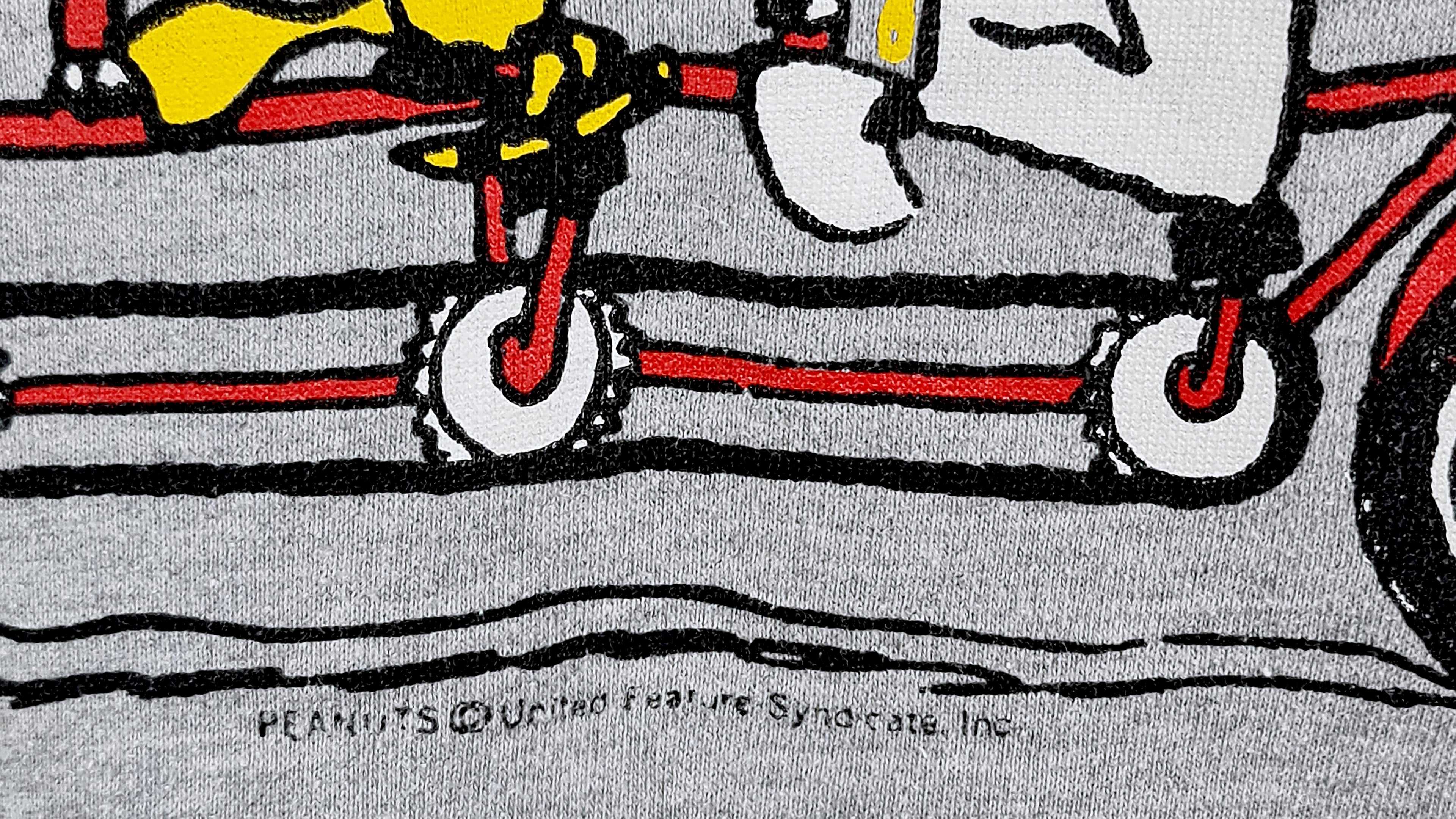 Vintage (Peanuts) - Snoopy Spell-Out Crew Neck Sweatshirt 1990s Large Vintage Retro