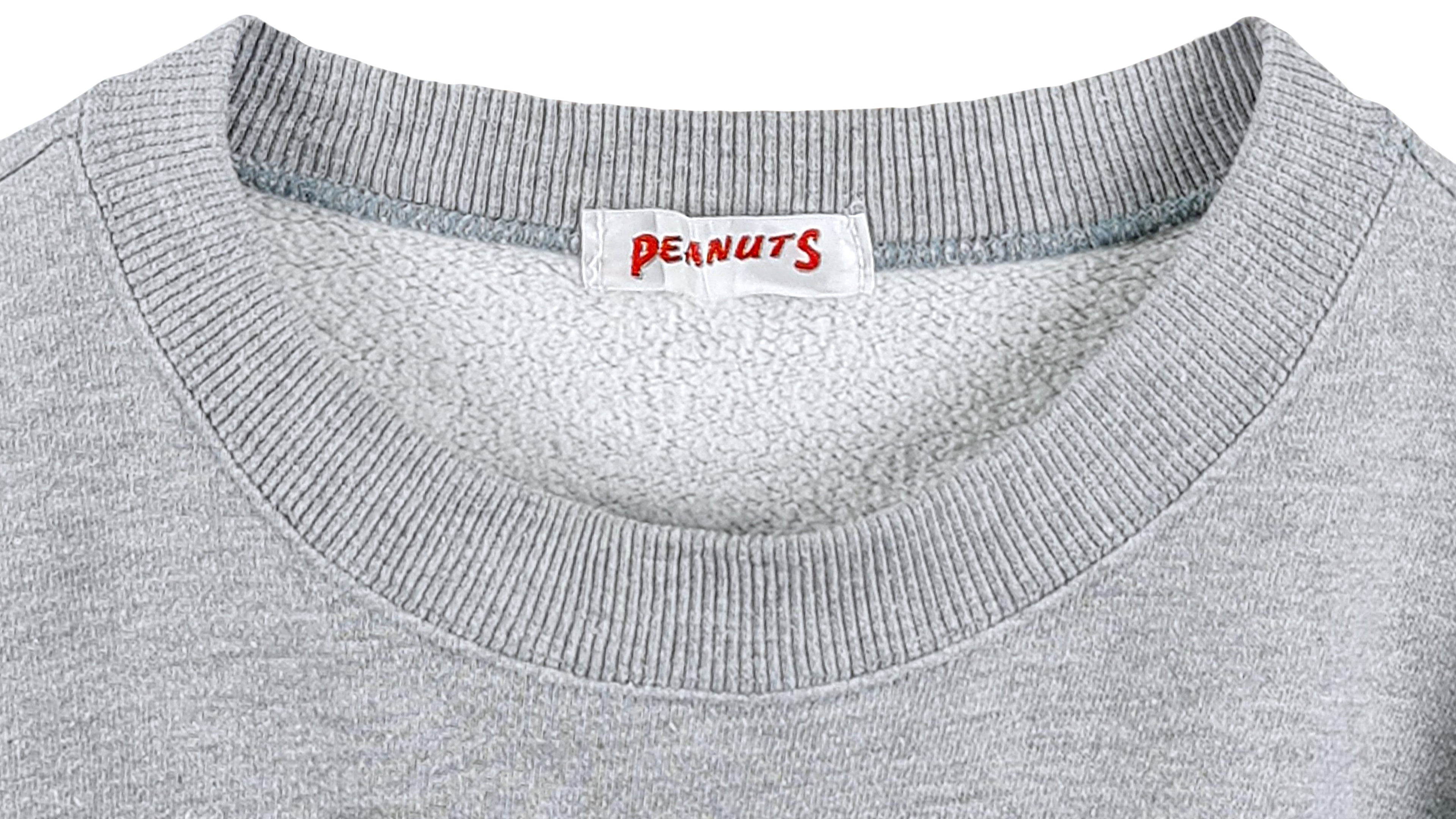 Vintage (Peanuts) - Snoopy Spell-Out Crew Neck Sweatshirt 1990s Large Vintage Retro