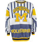 NFL - Michigan Wolverines Crew Neck Sweatshirt 1990s Large Vintage Retro Football
