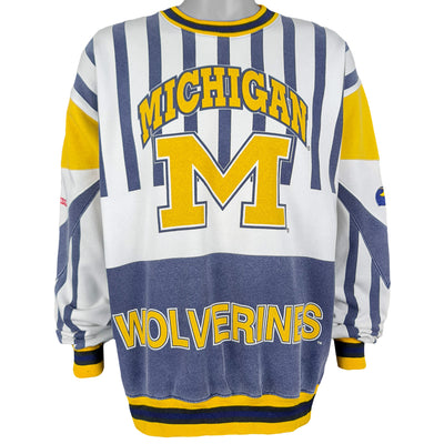 NFL - Michigan Wolverines Crew Neck Sweatshirt 1990s Large