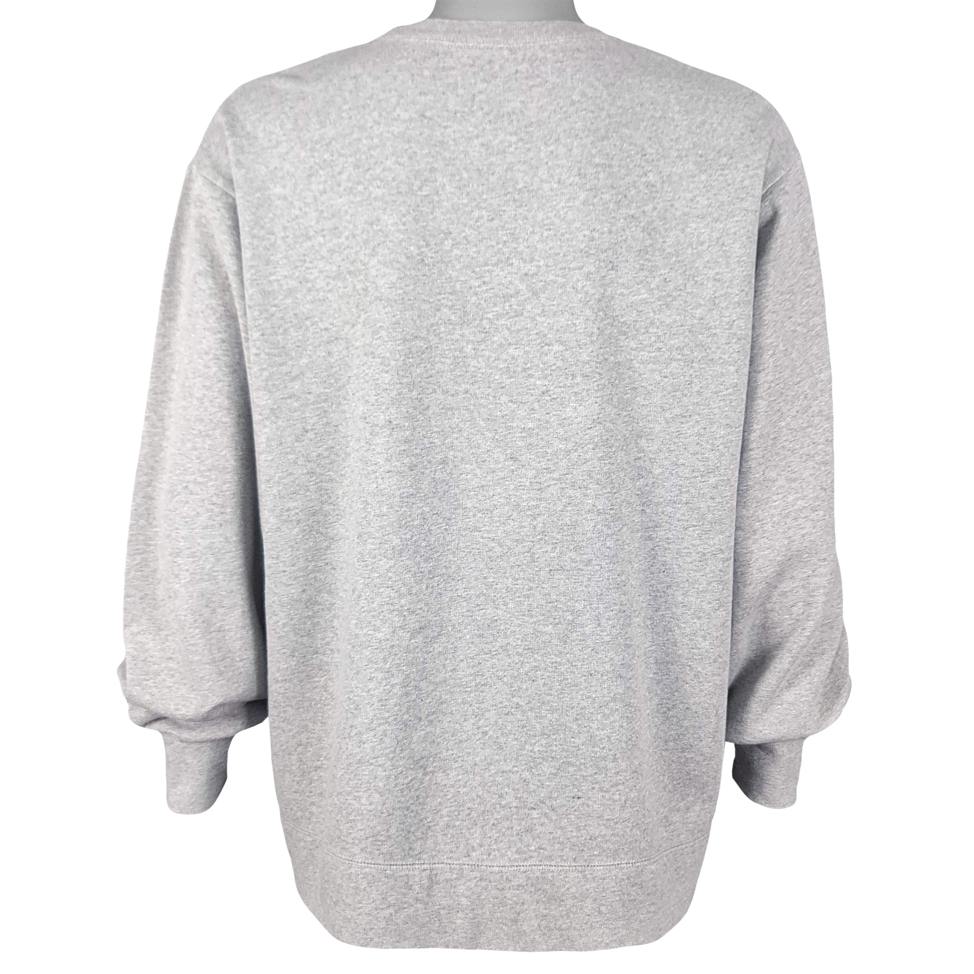 Tommy Hilfiger - Grey Spell-Out Crew Neck Sweatshirt 1990s XX-Large Vintage Retro