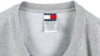 Tommy Hilfiger - Grey Spell-Out Crew Neck Sweatshirt 1990s XX-Large Vintage Retro