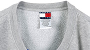 Tommy Hilfiger - Grey Spell-Out Crew Neck Sweatshirt 1990s XX-Large Vintage Retro