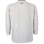 Reebok - Grey Spell-Out Crew Neck Sweatshirt 1990s Medium Vintage Retro