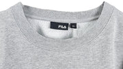 Fila - Grey Spell-Out Crew Neck Sweatshirt 1990s X-Large Vintage Retro