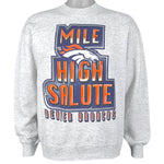 NFL (Official Fan) - Denver Broncos Crew Neck Sweatshirt 1990s Large