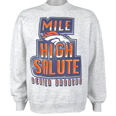 NFL (Official Fan) - Denver Broncos Crew Neck Sweatshirt 1990s Large
