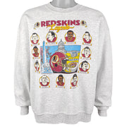Vintage NFL (Oneita) - Washington Redskins Legends Crew Neck Sweatshirt 1990 X-Large in gray