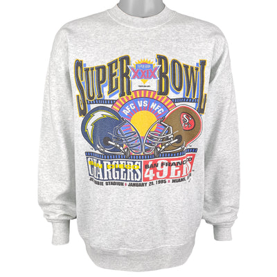 NFL - Super Bowl XXIX Chargers VS 49ers Sweatshirt 1995 X-Large