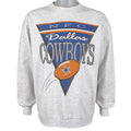 NFL (Home Team) - Dallas Cowboys Spell-Out Sweatshirt 1993 Large Vintage Retro Football