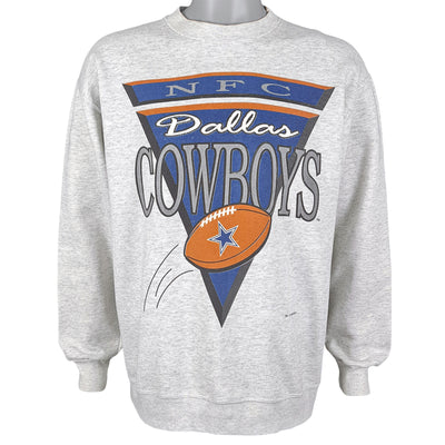 NFL (Home Team) - Dallas Cowboys Spell-Out Sweatshirt 1993 Large