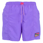 Nike - Purple Aqua Gear Spell-Out Shorts 1990s Medium