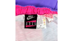 Nike - Purple Aqua Gear Spell-Out Shorts 1990s Medium Vintage Retro