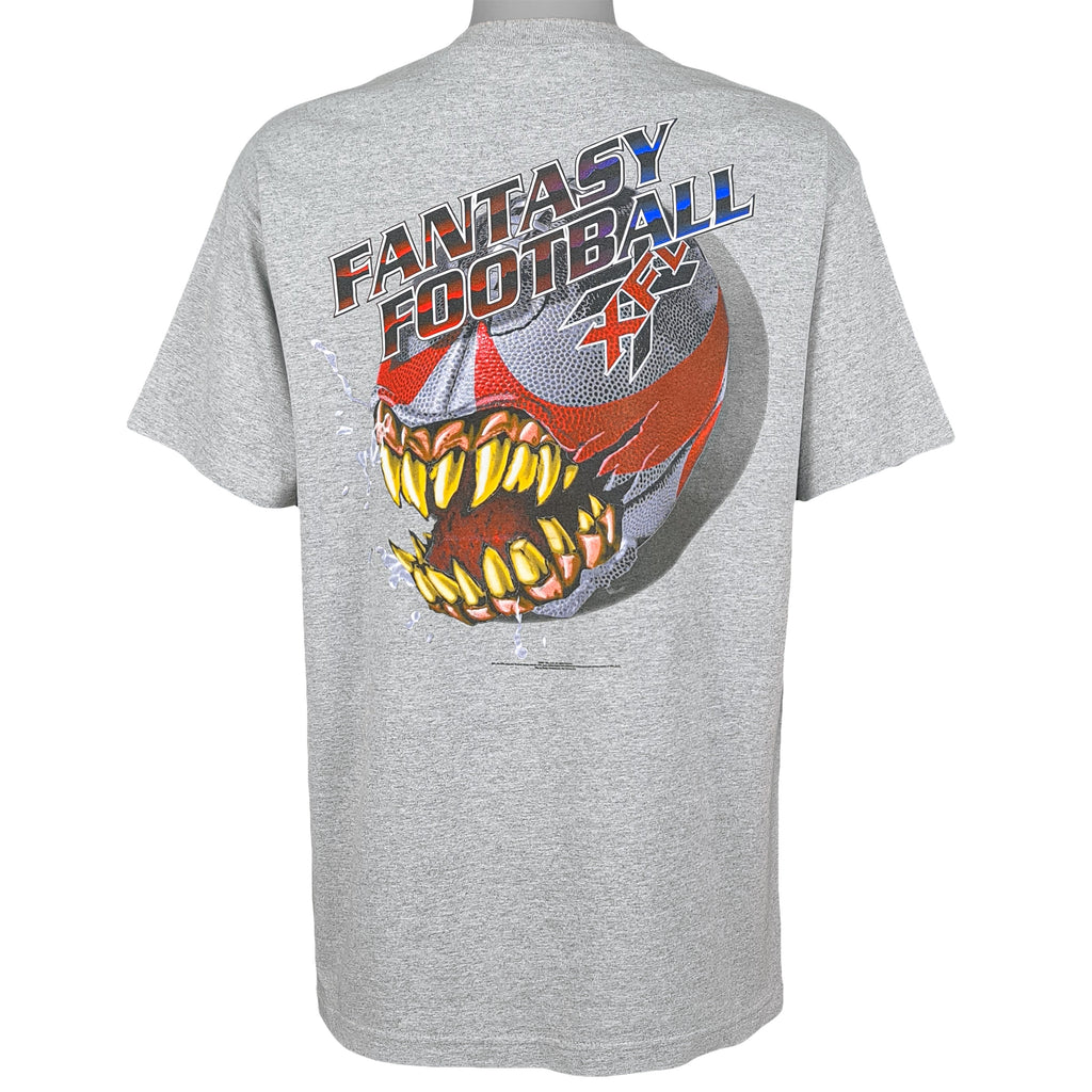 Vintage (AAA) - XFL - Fantasy Football T-Shirt 2001 Large Vintage Retro Football