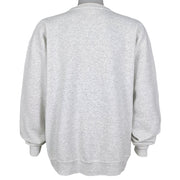 Reebok - Grey Spell-Out Crew Neck Sweatshirt 1990s X-Large Vintage Retro
