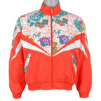 Reebok - Colorful Patterned Windbreaker 1980s Small Vintage Retro
