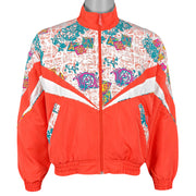 Reebok - Colorful Patterned Windbreaker 1980s Small Vintage Retro