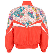 Reebok - Colorful Patterned Windbreaker 1980s Small Vintage Retro