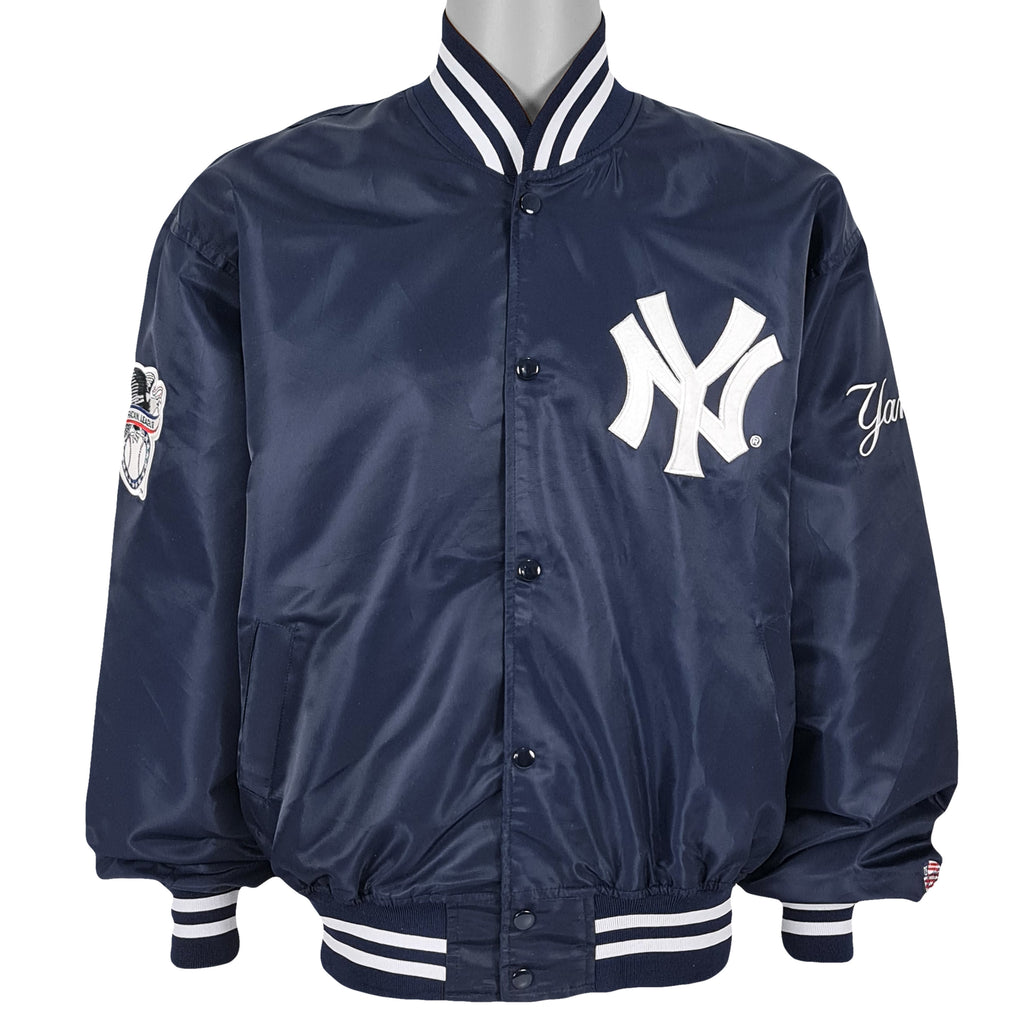 MLB (78 Exciting) - New York Yankees Spell-Out Jacket 1990s X-Large Vintage Retro Baseball