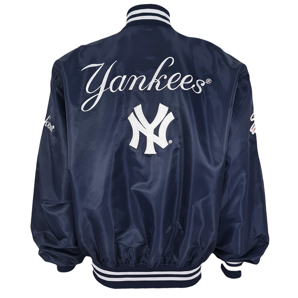 MLB (78 Exciting) - New York Yankees Spell-Out Jacket 1990s X-Large Vintage Retro Baseball