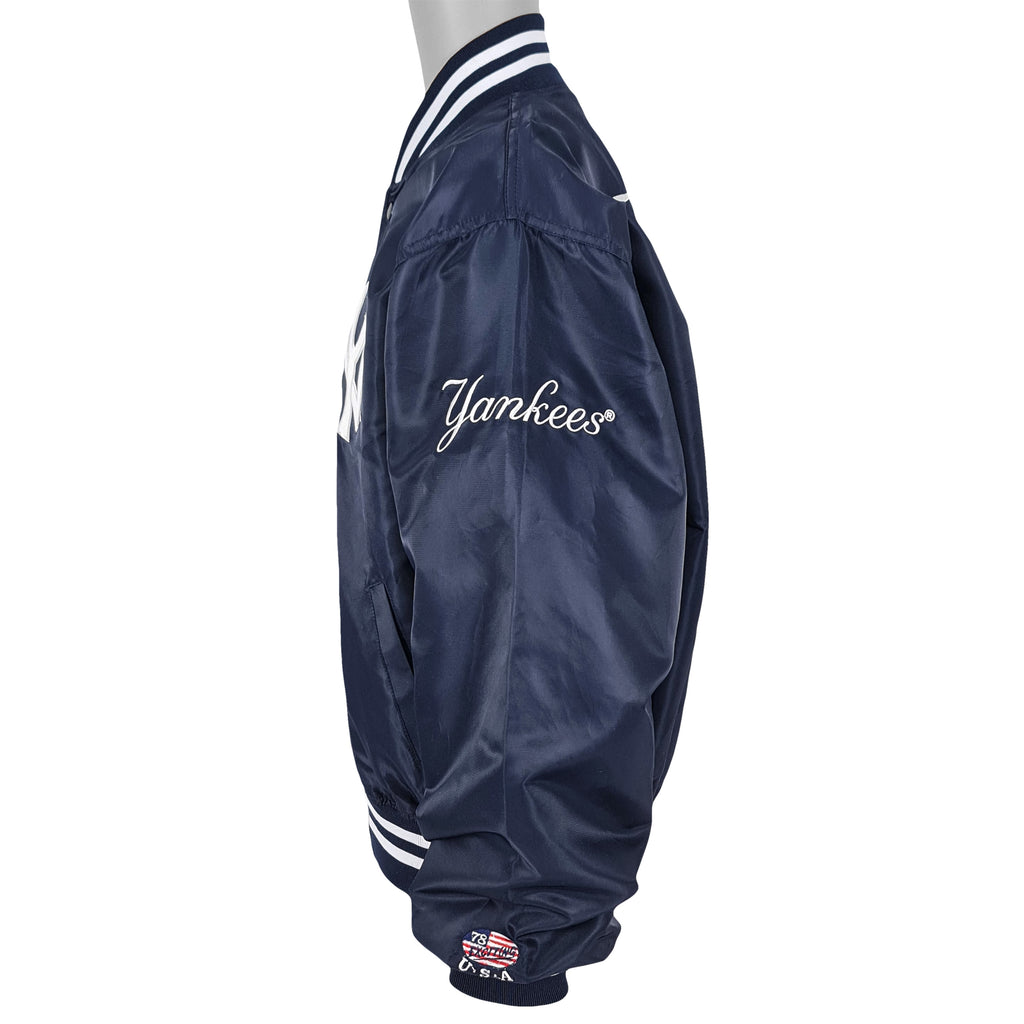 MLB (78 Exciting) - New York Yankees Spell-Out Jacket 1990s X-Large Vintage Retro Baseball