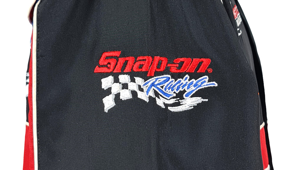 NASCAR - Black Snap-On Racing Spell-Out Jacket 1990s Large Vintage Retro