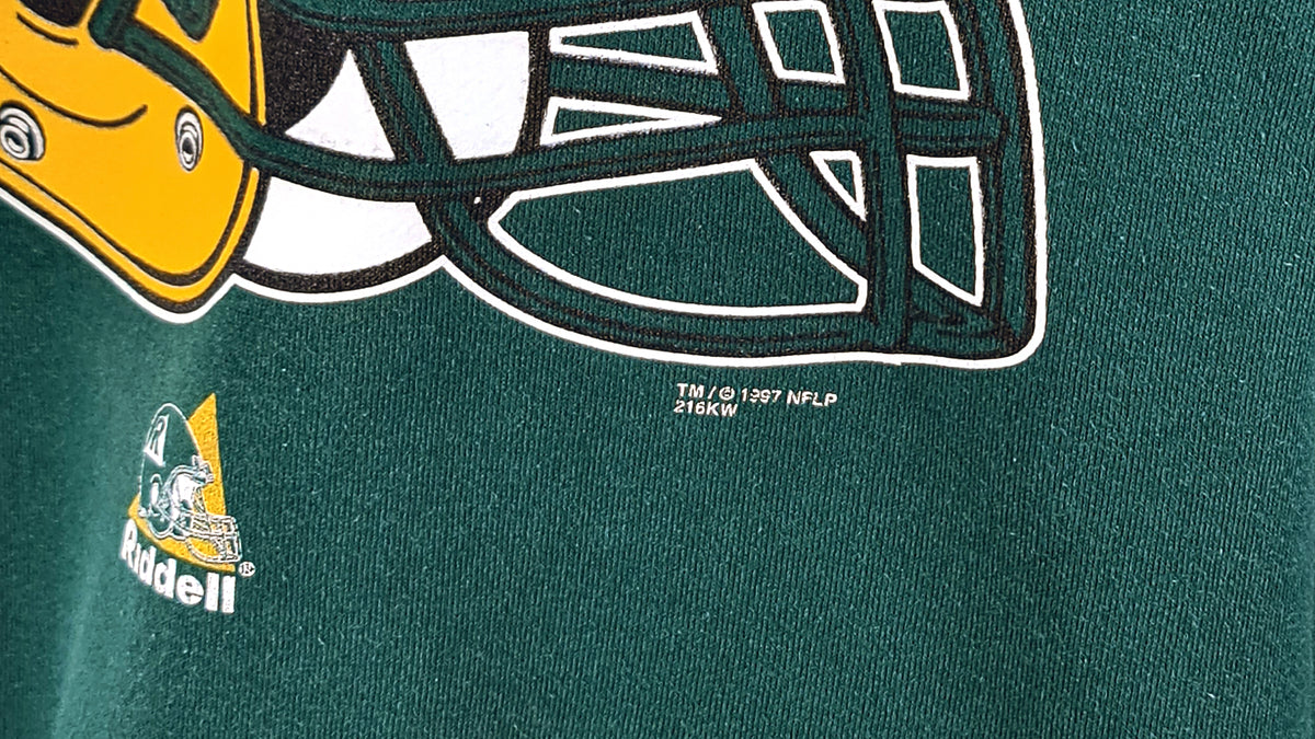 NFL - Green Bay Packers Spell-Out Crew Neck Sweatshirt 1997 X-Large Vintage Retro Football