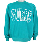 Guess - Green Spell-Out Sweatshirt 1993 X-Large