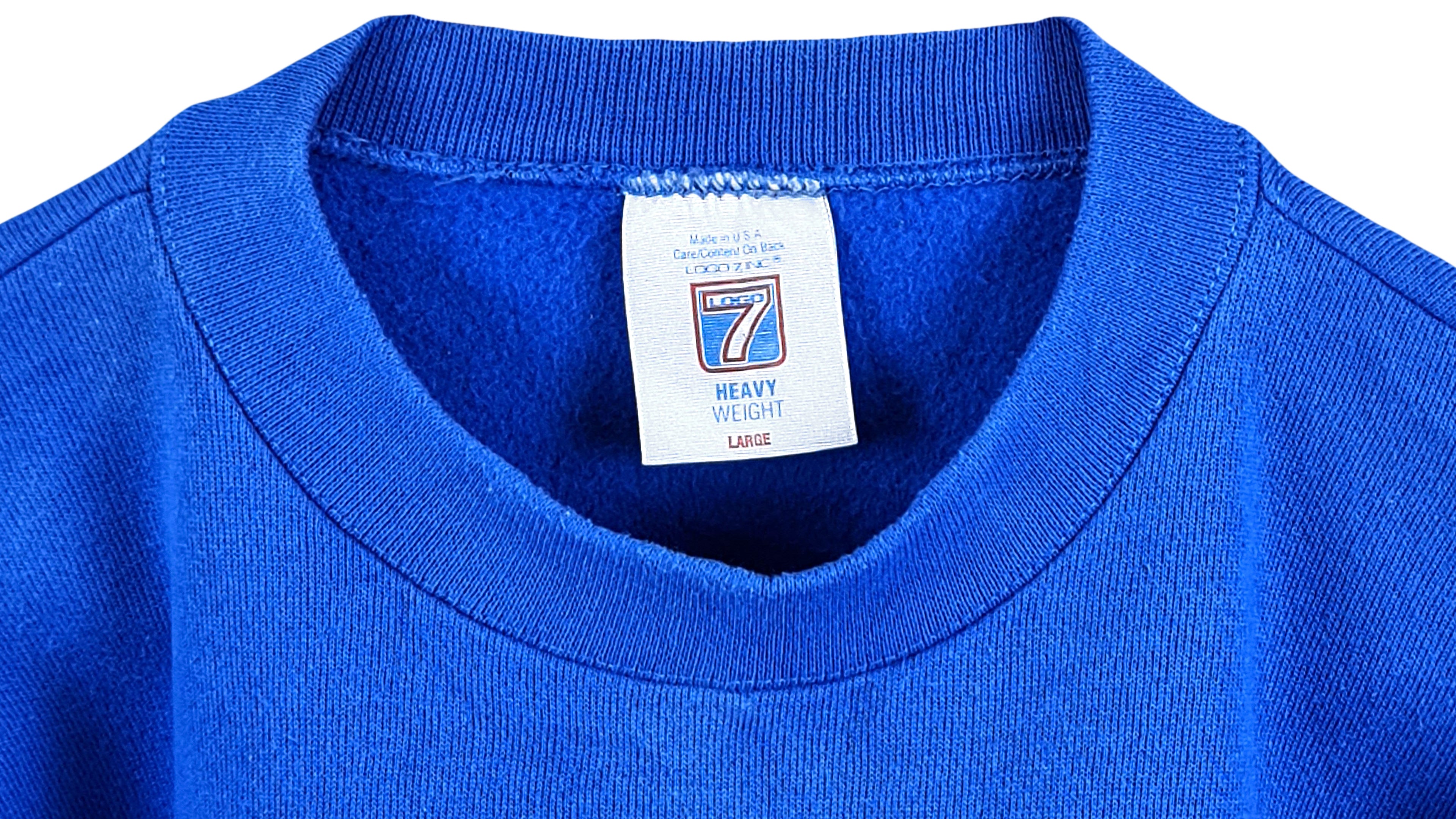 NFL (Logo 7) - St. Louis Rams Crew Neck Sweatshirt 1990s Large Vintage Retro Football