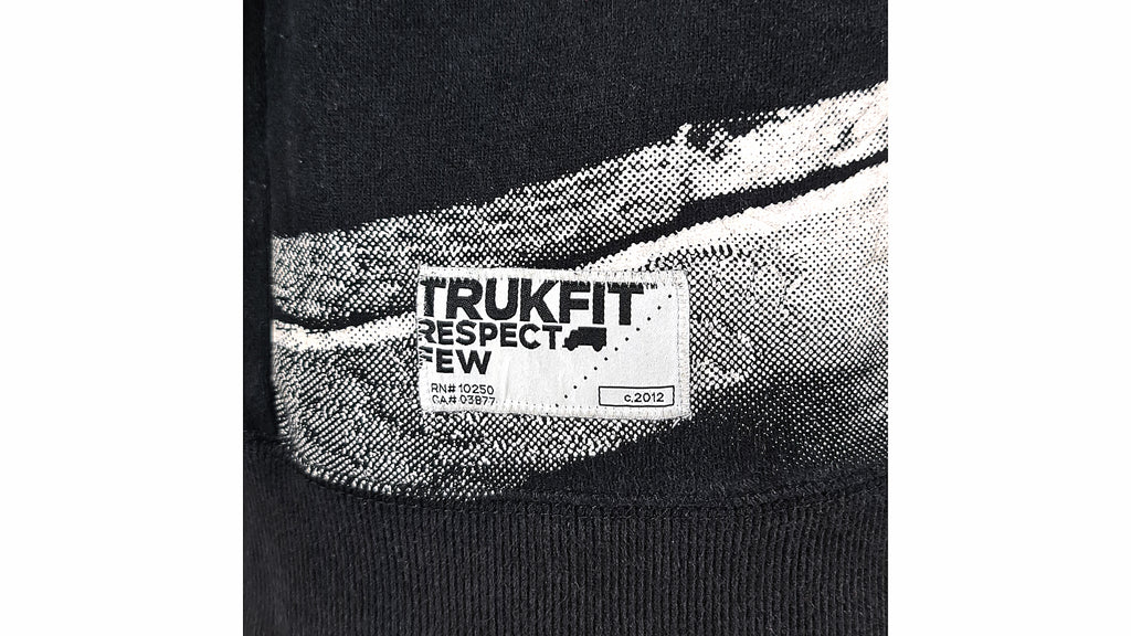 Vintage - Black TRUKFIT Crew Neck Sweatshirt 2000S Large vINTAGE rETRO