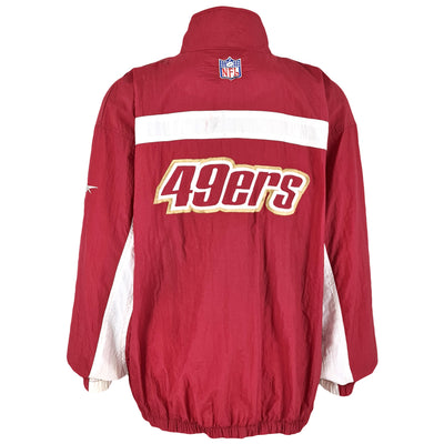 Reebok - San Francisco 49ers Spell-Out Windbreaker 1990s Large