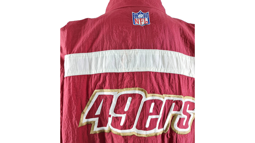 Reebok - San Francisco 49ers Spell-Out Windbreaker 1990s Large Vintage Retro Football