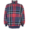 Nautica - Green 1/4 Zip Plaid Sweatshirt 1990s X-Large Vintage Retro