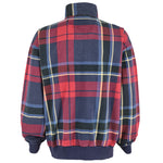 Nautica - Green 1/4 Zip Plaid Sweatshirt 1990s X-Large Vintage Retro