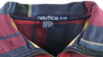 Nautica - Green 1/4 Zip Plaid Sweatshirt 1990s X-Large Vintage Retro