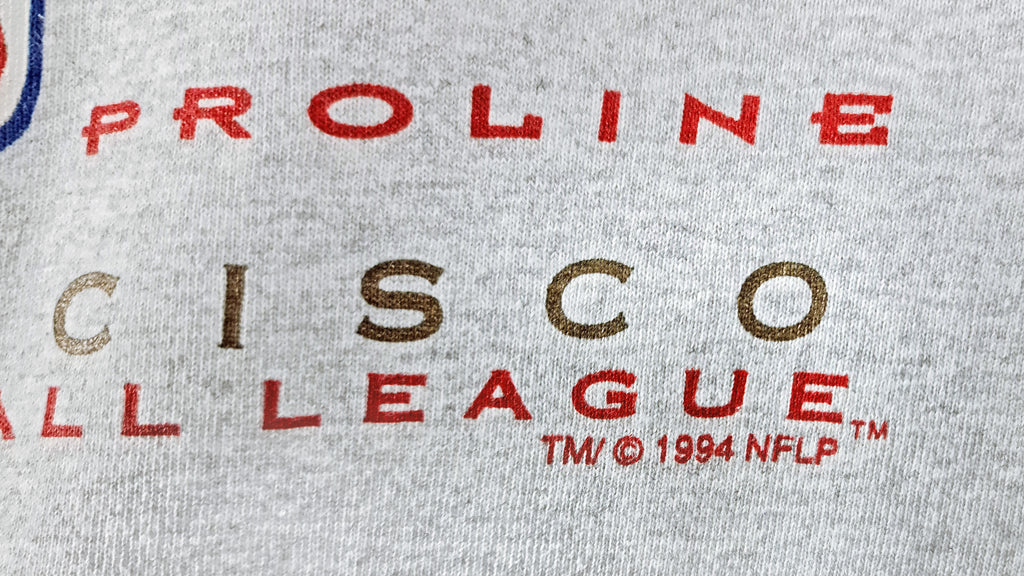 NFL (Logo Athletic) - San Francisco 49ers Crew Neck Sweatshirt 1990s X-Large Vintage Retro Football