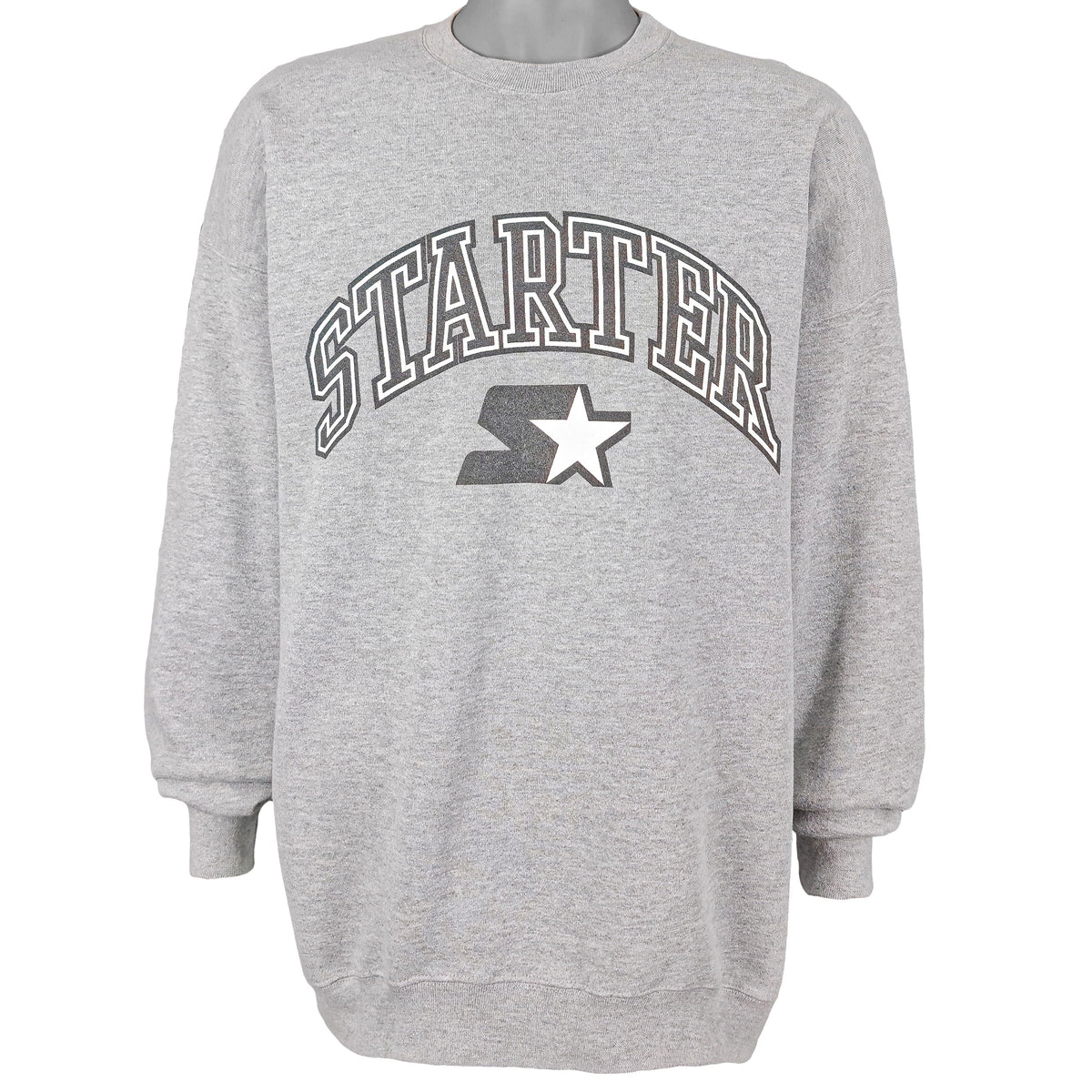 Starter - Grey Spell-Out Crew Neck Sweatshirt 1990s XX-Large Vintage Retro