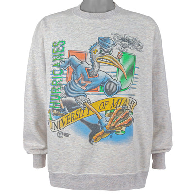 NCAA (Native Sun) - Miami Hurricanes Crew Neck Sweatshirt 1990s XX-Large