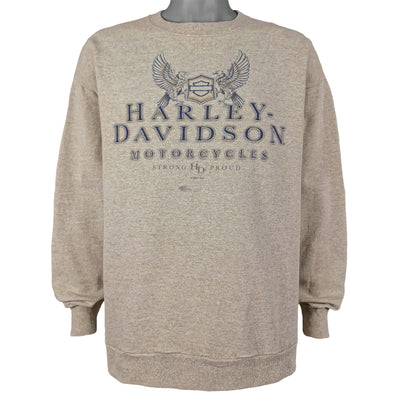 Harley Davidson - Spell-Out Crew Neck Sweatshirt 2007 X-Large