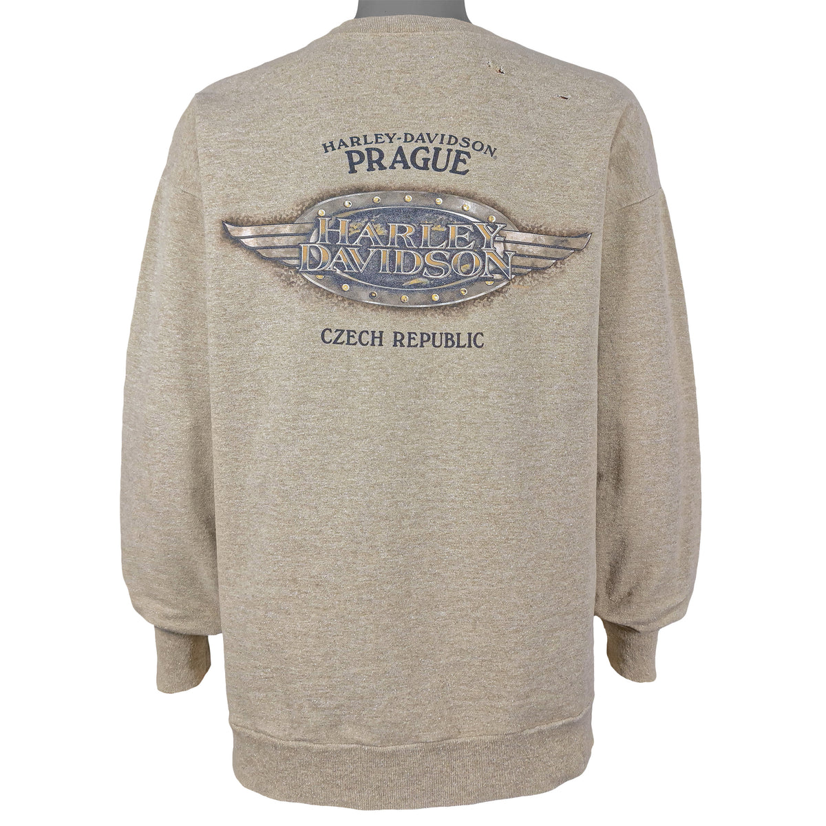 Harley Davidson - Spell-Out Crew Neck Sweatshirt 2007 X-Large Vintage Retro