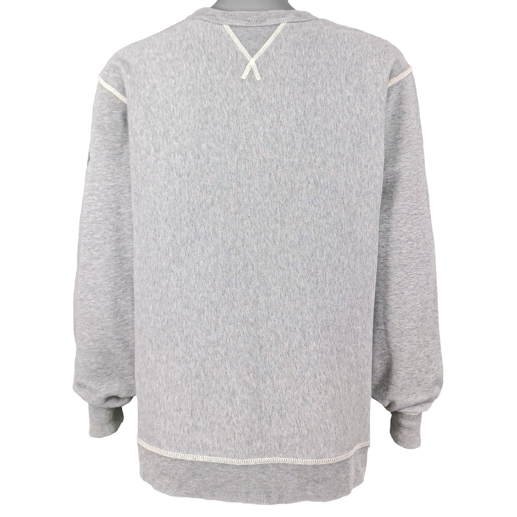 Ralph Lauren (Polo Sport) - Grey Spell-Out Crew Neck Sweatshirt 1990s Large Vintage Retro