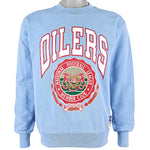 NFL (Nutmeg) - Houston Oilers Crew Neck Sweatshirt 1990s Medium Vintage Retro Football